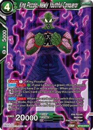 King Piccolo, Newly Youthful Conqueror (BT18-078) - Dawn of the ZLegends