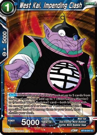 West Kai, Impending Clash (BT18-047) - Dawn of the ZLegends Foil