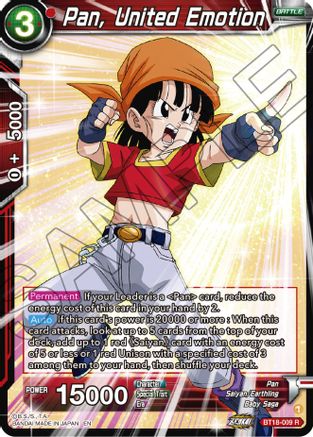 Pan, United Emotion (BT18-009) - Dawn of the ZLegends Foil