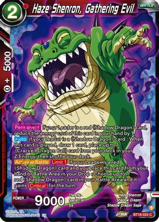 Haze Shenron, Gathering Evil (BT18-022) - Dawn of the ZLegends