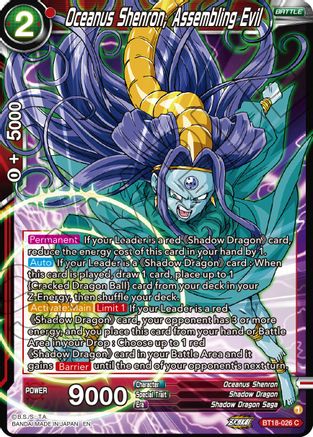 Oceanus Shenron, Assembling Evil (BT18-026) - Dawn of the ZLegends