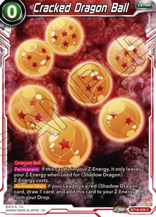 Cracked Dragon Ball (BT18-029) - Dawn of the ZLegends