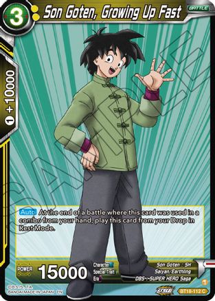 Son Goten, Growing Up Fast (BT18-112) - Dawn of the ZLegends