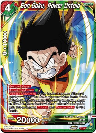 Son Goku, Power Untold (BT18-142) - Dawn of the ZLegends Foil