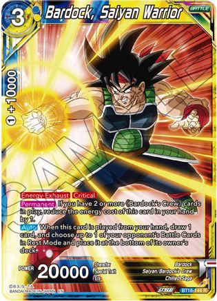 Bardock, Saiyan Warrior (BT18-146) - Dawn of the ZLegends