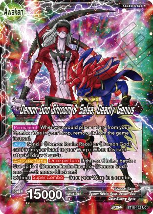 Shroom & Salsa // Demon God Shroom & Salsa, Deadly Genius (BT18-122) - Dawn of the ZLegends Foil