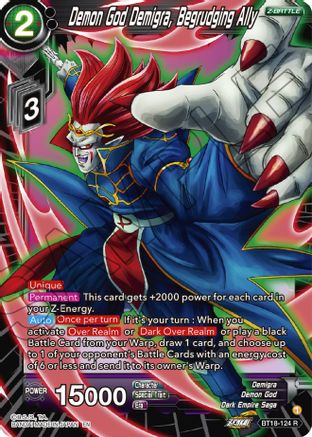 Demon God Demigra, Begrudging Ally (BT18-124) - Dawn of the ZLegends