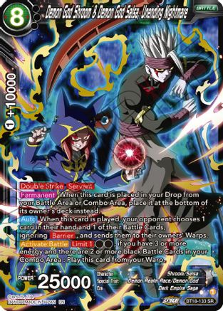 Demon God Shroom & Demon God Salsa, Unending Nightmare (BT18-133) - Dawn of the ZLegends Foil
