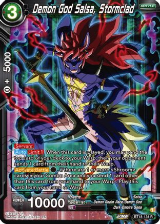 Demon God Salsa, Stormclad (BT18-134) - Dawn of the ZLegends