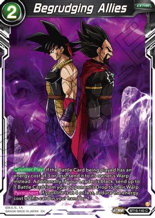 Begrudging Allies (BT18-140) - Dawn of the ZLegends Foil