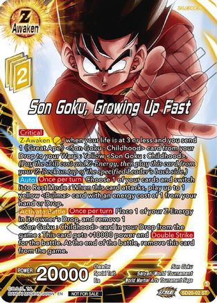 Son Goku, Growing Up Fast (ZENKAI Celebration Pack) (SD20-02) - Promotion Cards Foil