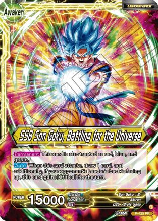 Son Goku // SSB Son Goku, Battling for the Universe (P-425) - Promotion Cards Foil