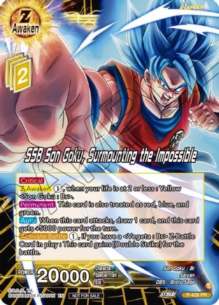 SSB Son Goku, Surmounting the Impossible (P-426) - Promotion Cards Foil