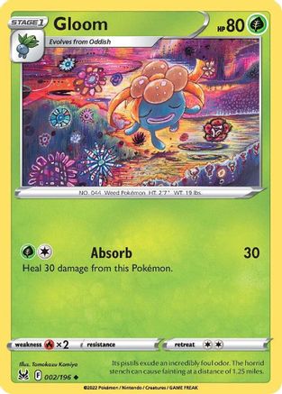 Gloom 002/196  SWSH11 Lost Origin - Uncommon