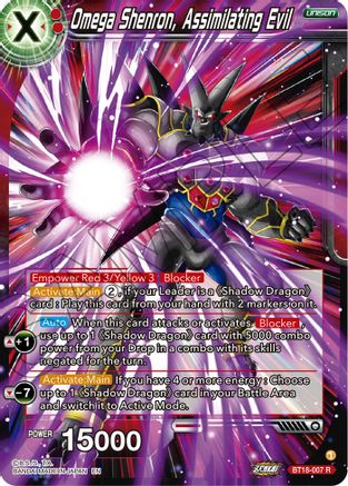 Omega Shenron, Assimilating Evil (BT18-007) - Dawn of the ZLegends