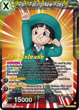 Pan, Facing New Foes (BT18-095) - Dawn of the ZLegends PreRelease Cards