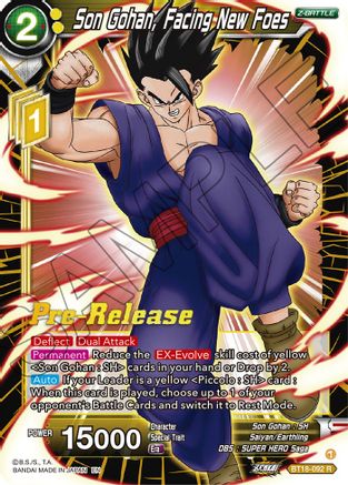 Son Gohan, Facing New Foes (BT18-092) - Dawn of the ZLegends PreRelease Cards
