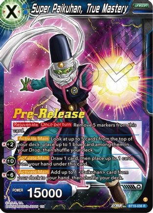 Super Paikuhan, True Master (BT18-036) - Dawn of the ZLegends PreRelease Cards