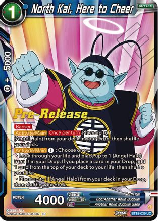 North Kai, Here to Cheer (BT18-039) - Dawn of the ZLegends PreRelease Cards