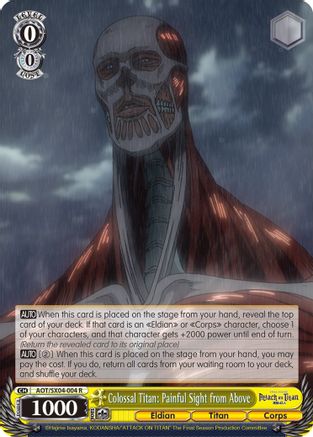 Colossal Titan: Painful Sight from Above (AOT/SX04-004 R) - Attack On Titan: Final Season