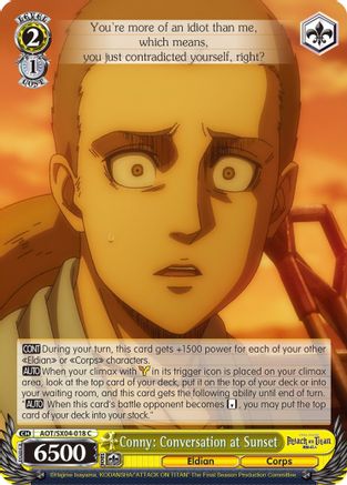 Conny: Conversation at Sunset (AOT/SX04-018 C) - Attack On Titan: Final Season