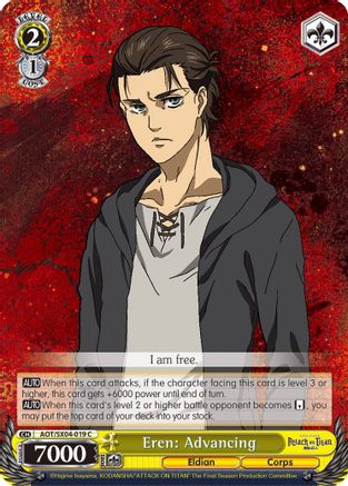 Eren: Advancing (AOT/SX04-019 C) - Attack On Titan: Final Season