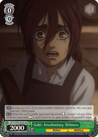 Gabi: Involuntary Witness (SR) (AOT/SX04-030S SR) - Attack On Titan: Final Season
