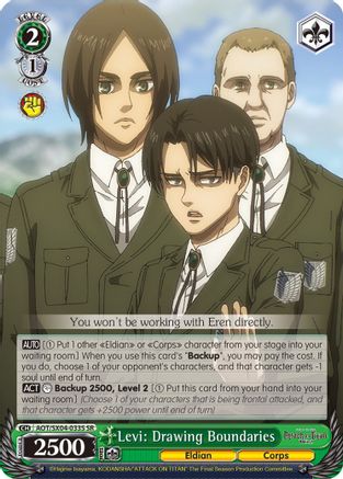 Levi: Drawing Boundaries (SR) (AOT/SX04-033S SR) - Attack On Titan: Final Season