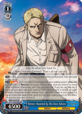 Reiner: Haunted by His Own Advice (AOT/SX04-068 RR) - Attack On Titan: Final Season