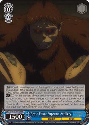 Beast Titan: Supreme Artillery (AOT/SX04-071 R) - Attack On Titan: Final Season