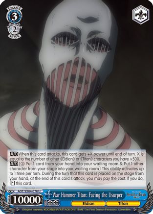 War Hammer Titan: Facing the Usurper (AOT/SX04-078 U) - Attack On Titan: Final Season