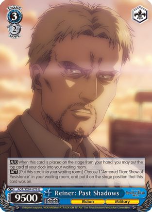 Reiner: Past Shadows (AOT/SX04-079 U) - Attack On Titan: Final Season