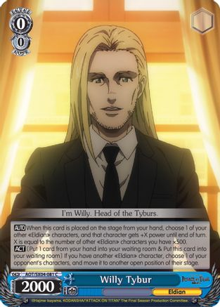 Willy Tybur (AOT/SX04-081 C) - Attack On Titan: Final Season