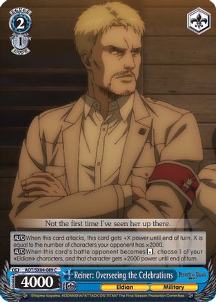 Reiner: Overseeing the Celebrations (AOT/SX04-089 C) - Attack On Titan: Final Season