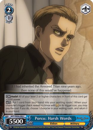 Porco: Harsh Words (AOT/SX04-090 C) - Attack On Titan: Final Season