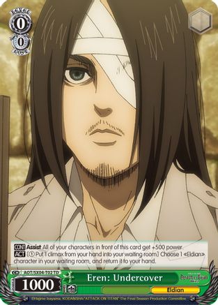 Eren: Undercover (AOT/SX04-T02 TD) - Attack On Titan: Final Season