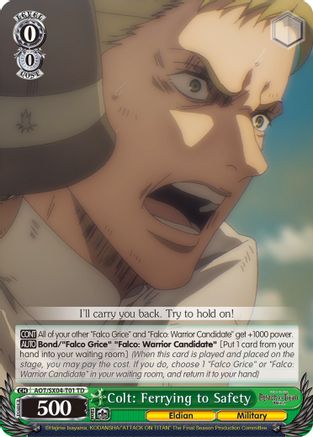 Colt: Ferrying to Safety (AOT/SX04-T01 TD) - Attack On Titan: Final Season