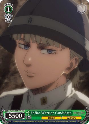 Zofia: Warrior Candidate (AOT/SX04-T06 TD) - Attack On Titan: Final Season