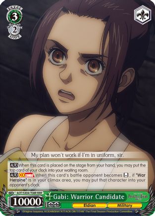 Gabi: Warrior Candidate (RRR) (AOT/SX04-T08R RRR) - Attack On Titan: Final Season