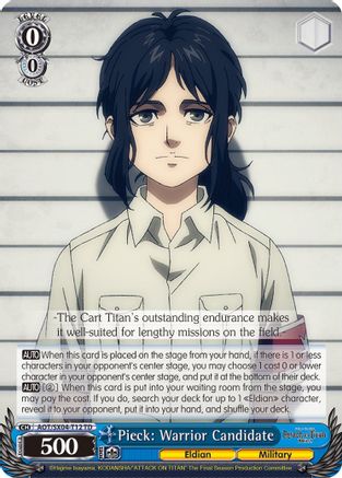 Pieck: Warrior Candidate (AOT/SX04-T12 TD) - Attack On Titan: Final Season
