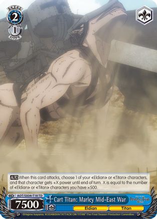 Cart Titan: Marley Mid-East War (AOT/SX04-T18 TD) - Attack On Titan: Final Season