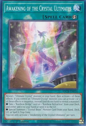 Awakening of the Crystal Ultimates (SDCB-EN016) - Structure Deck: Legend of the Crystal Beasts 1st Edition