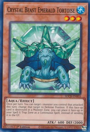 Crystal Beast Emerald Tortoise (SDCB-EN003) - Structure Deck: Legend of the Crystal Beasts 1st Edition