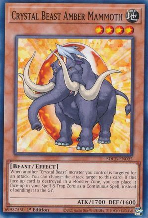 Crystal Beast Amber Mammoth (SDCB-EN005) - Structure Deck: Legend of the Crystal Beasts 1st Edition