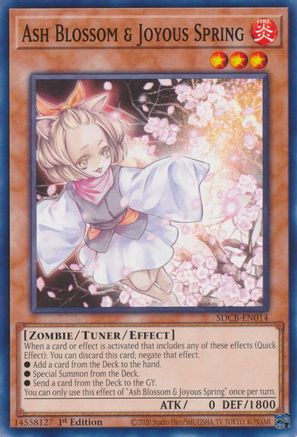 Ash Blossom & Joyous Spring (SDCB-EN014) - Structure Deck: Legend of the Crystal Beasts 1st Edition