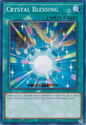 Crystal Blessing (SDCB-EN021) - Structure Deck: Legend of the Crystal Beasts 1st Edition