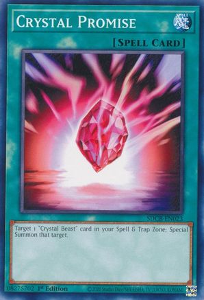 Crystal Promise (SDCB-EN023) - Structure Deck: Legend of the Crystal Beasts 1st Edition