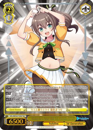 Wishing for a Future With You, Natsuiro Matsuri (HLP) (HOL/WE36-E12HLP HLP) - hololive production Premium Booster