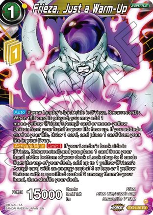 Frieza, Just a Warm-Up (EX21-30) - 5th Anniversary Set