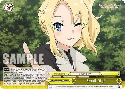 Small Gig! (RRR) (SBY/W77-E022R RRR) - Rascal Does Not Dream of a Dreaming Girl